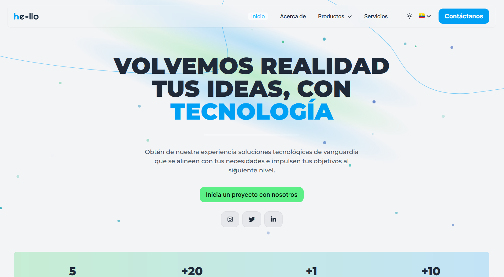 HE-LLO — Plataforma web